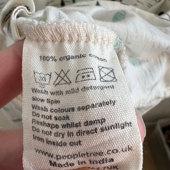 Organic Cotton Womens SIze 16 Cream Relaxed Comfy Spring T Shirt Adventure Dress - Picture 8 of 12